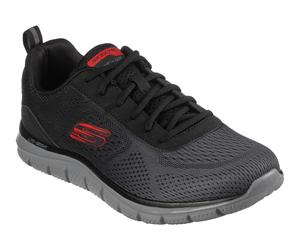 SKECHERS SCARPE UOMO MEMORY FOAM TRACK -RIPKENT AIR COOLED (232399BKCC-NE)