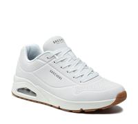 SKECHERS SCARPE UOMO MEMORY FOAM UNO STAND ON AIR COOLED (52458WHT-BI)