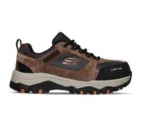 Skechers Greetah, Sneaker Uomo, Marrone Brown Suede Leather W Textile Br Bk, 44 EU