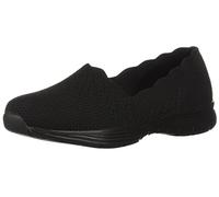 Skechers Seager Stat Slip-On Donna, Nero/Nero, 10 Wide