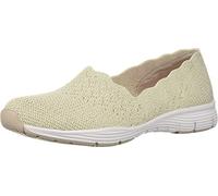 Skechers Seager - Stat, Sneaker Infilare Donna, Beige, 39.5 EU