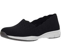 Skechers Seager - Stat, Sneaker Infilare Donna, Nero Bbk, 38.5 EU