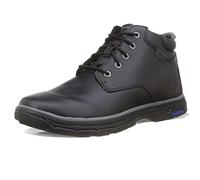 Skechers Segmento 2.0 Brogden, Scarpe Chukka Uomo, Pelle Nera, 42.5 EU