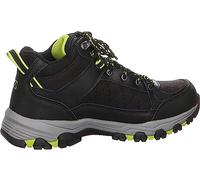 Skechers Selmen Melano, Stivali da escursionismo Uomo, Pelle Nera W Maglia Sintetica, 42.5 EU