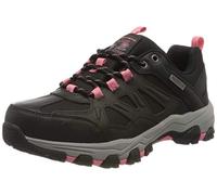 Skechers Selmen - West Highland, Scarpe Da Ginnastica Donna, Black Leather Textile Coral Trim Bkc, 38 EU