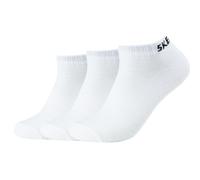 Skechers SK43022 Calzini alla Caviglia, Bianco (White 1000), 43-46 (Pacco da 3) Uomo