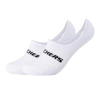 Skechers SK44008 Calzini alla Caviglia, Bianco (White 1000), 39-42 (Pacco da 2) Uomo
