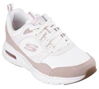 Skechers Skech-Air Court Retro Avenue Cool da Donna, Pelle Naturale Taupe Rete Naturale Rosa Tri, 35 EU