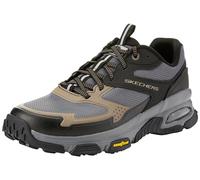 Skechers Skech-Air Envoy Sleek Envoy - Scarpe da Ginnastica da Uomo, Pelle Nera Tessuto Sintetico Marrone Trim, 44 EU