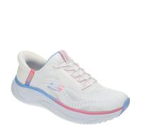 Skechers Skech Cloud - Sneaker da donna, senza lacci, senza mani, bianco/multicolore., 38 EU