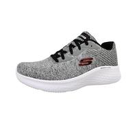 Skechers Skech-Lite PRO FAREGROVE, Sneaker Uomo, Gray Circular Knit/Synthetic/Red Trim, 47.5 EU