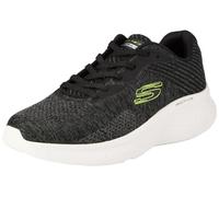 Skechers Skech-Lite PRO Faregrove, Sneaker Uomo, Black Circular Knit Synthetic Lime Trim, 45.5 EU