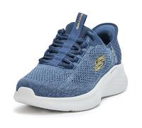 Skechers Skech-Lite PRO, Scarpe da Ginnastica Uomo, Navy Mesh Yellow Trim, 41 EU