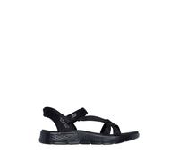 Skechers Sandali GO Walk Flex SD Illuminate Donna Nero Vegan Lavabile Taglia 38
