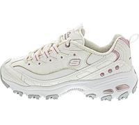 Skechers Skechers D'lites, Sneaker Donna, Ribete Bianco Duraleather Lavanda, 38.5 EU