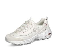 Skechers Skechers D'lites, Sneaker Donna, Ribete Bianco Duraleather Lavanda, 38 EU