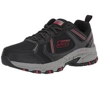 Skechers Skechers Herren Hillcrest Schnürschuh Sneaker, Oxford Uomo, Schwarz Red, 44 EU