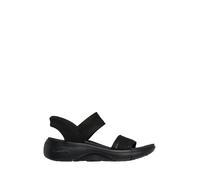 Skechers Go Walk Arch Fit 2.0 Sandalo Piatto, Nero, 37