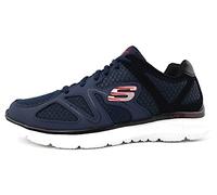 Skechers Skechers, sports shoes Uomo, Navy Black Red, 42 EU
