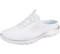 Skechers Women's Summits - Swift Step Sneaker Mule, White/Silver, 10