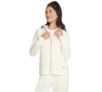 Skechers Skechluxe Elevate Full Zip Jacket Felpa con Cappuccio, Bianco, M Donna
