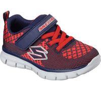 Skechers (SKEES) - Synergy - Mini Knit, Scarpa Tecnica per Bambini e Ragazzi, Blu (nvrd), 28