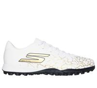 Skechers SKX_1.5 Academy TF Shoes in Bianco/Nero/Oro, Taglia 45.5