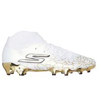 Skechers SKX_ 1.5 High Elite FG Shoes in Bianco/Nero/Oro, Taglia 42, Hyper Burst