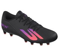 Skechers SKX_2 Academy AG - Tacchetti da Calcio da Uomo, Leggeri da Turf con Tomaia Sagomata, Sintetico Nero, Bordo Viola, Taglia 40