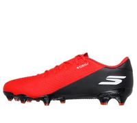Skechers SKX_2 Academy FG - Scarpe da Calcio da Uomo, Leggere, con Tacchetti da Calcio, Colore Rosso Sintetico/Bordo Nero, Taglia 42