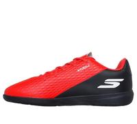 Skechers Skx_2 Jr Youth IC Football Boots-Lightweight Trainers with Precise Ball Control, Scarpe da Calcio, Bordatura Sintetica Rosso e Nero, 32 EU