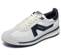 Skechers Skx 92 Spective Sneaker, Pelle Bianca, Tessuto Nero, 44 EU