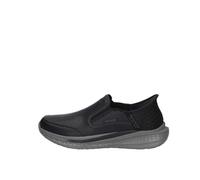 Skechers Uomo Slade Cooper Scarpe da Allenamento, Black Leather, 42 EU