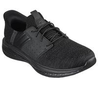 Skechers Slade-Ocon 210811 - Pantofole da uomo in pizzo elastico lavorato a maglia, nero, 48.5 EU