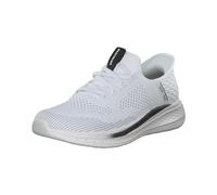 Skechers Slade Quinto-Senza Mani libere, Mocassino Uomo, Bianco, 44 EU