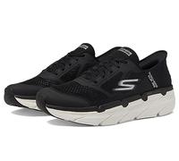 Skechers Slip da Uomo Max Cushioning - Athletic Training Running Walking Scarpe con Memory Foam Sneaker, Nero/Bianco, 41.5 EU