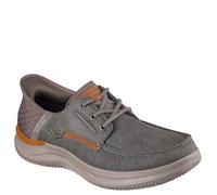 Skechers Slip-in Uomo RF: Hasting - Niko Moc Toe Bungee Lace Slip-on Scarpe, Marrone, 42 EU