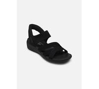 Skechers Women's Arya-Cooling Off Hands Free Slip-Ins Wedge Sandal, Black/Black, 5
