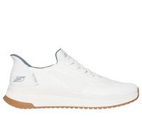 Skechers Uomo Slip-ins: BOBS Sport Squad 4 - Direct Step Sneaker in Bianco, Taglia 42