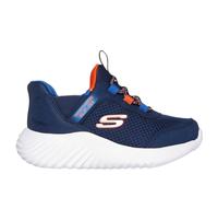 Skechers Slip-ins: Bounder - Brisk-Burst Sneaker in Blu Navy Blue/Blu, Taglia 23, Lavabile in lavatrice