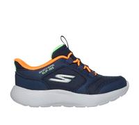 Skechers Slip-ins: Dyna-Lite - Turbo-Brisk Buddies Sneaker in Blu Navy Blue/Arancione, Taglia 26, Lavabile in lavatrice