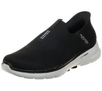 Skechers Slip-ins: Go Walk 6-Easy on Slip-on Walking Sneakers, Scarpe da Ginnastica Uomo, Nero e Bianco, 45.5 EU