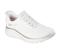 SKECHERS SLIP-INS SCARPE DONNA BOBS SPORT SQUAD 117497 BIANCO DAL 36 AL 40 NEW