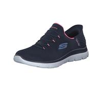 Skechers Slip-ins: Summits Diamond Dream - Sneaker Sportiva da Donna (Blu, Sistema Taglie Calzature EU, Adulto, Numero, Media, 37.5)