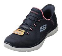 Skechers Slip-Ins Summits Vegan Navy Pink Fashion Trainers Donna - 38 EU
