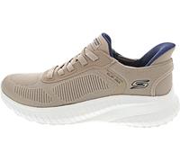 Skechers Bobs Sport Squad Chaos Solid Step Sneakers da Uomo Color Taupe - EUR 45