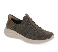 Skechers Slip-ins Ultra Flex 3.0 Right Away - Sneaker da uomo con memory foam raffreddato ad aria, Oliva, 10 UK Wide