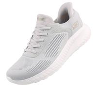 Skechers Slipins Bobs Sport Squad Chaos Sneakers Donna Ghiaccio, 38
