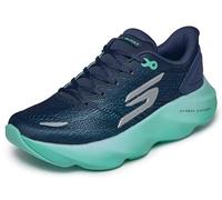 Skechers Sneaker Aero Burst Donna, Blu Navy/Aqua, 39 EU