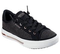 Skechers Sneaker Arcade-Gem Steps da Donna Arch Fit, Nero Oro Rosa, 36 EU